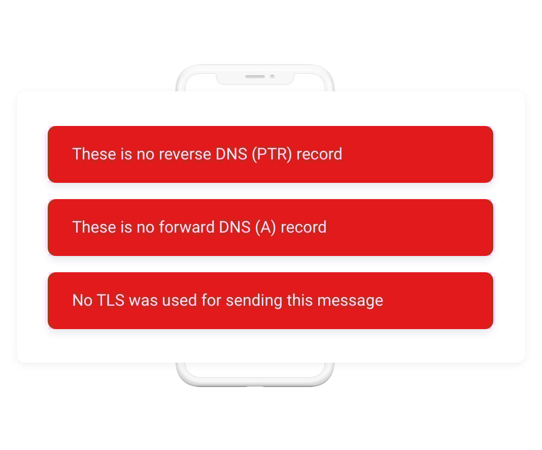 Validate reverse DNS & TLS Validate reverse DNS & TLS