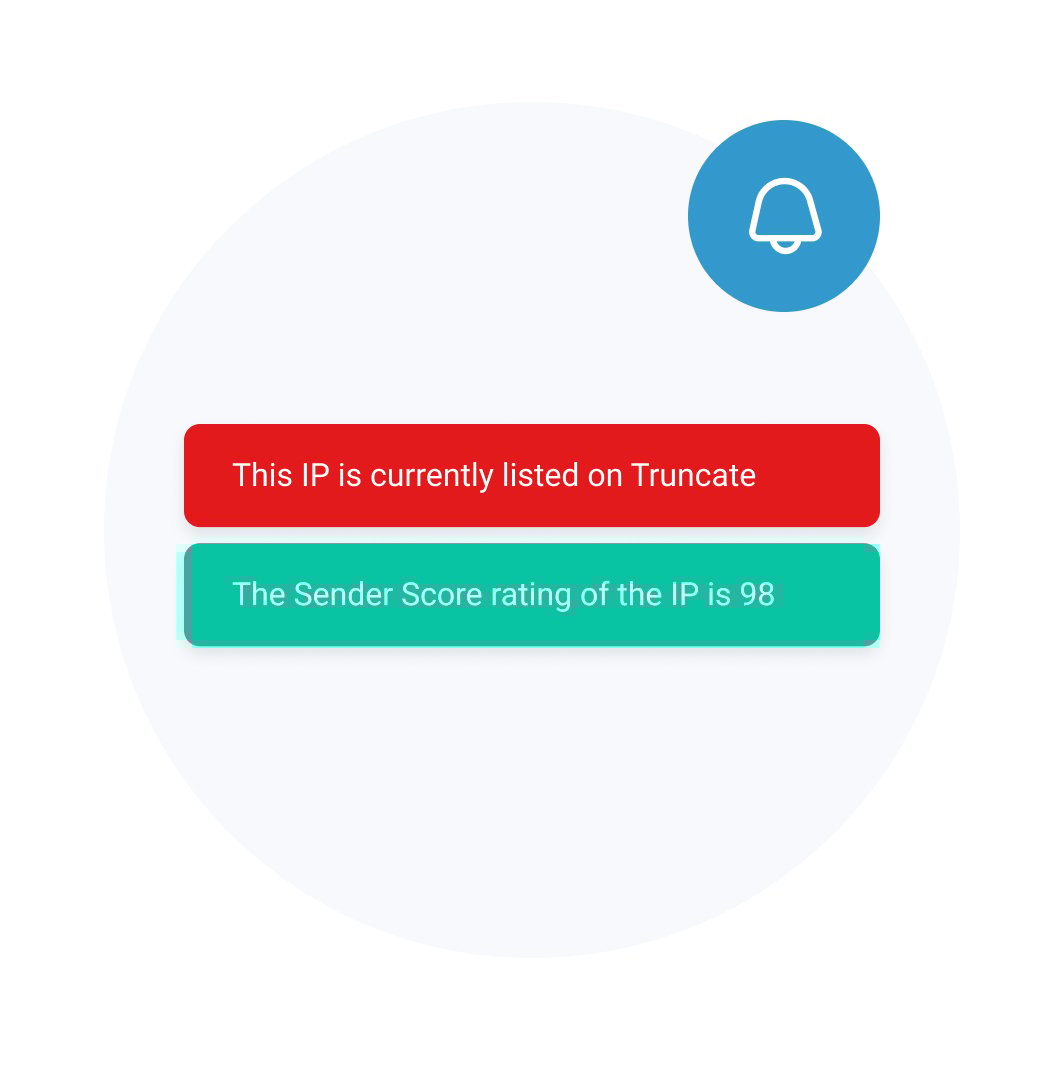 Email Auditor checks on major blacklists